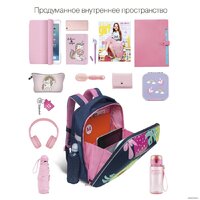 Школьный рюкзак Grizzly Rap-290-5 (синий) - Превью изображения №6 — Интернет-магазин Time-Shop
