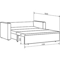 Диван Mio Tesoro Тунне SB2 (Linea Media 36 brown) - Превью изображения №8 — Интернет-магазин Time-Shop
