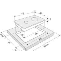 Варочная панель Krona Vento 30 BL - Превью изображения №3 — Интернет-магазин Time-Shop