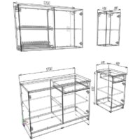 Готовая кухня ЭлиГард Urban 1.6 (белый) - Превью изображения №5 — Интернет-магазин Time-Shop