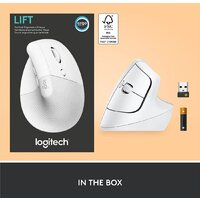 Вертикальная мышь Logitech Lift (белый) - Превью изображения №7 — Интернет-магазин Time-Shop