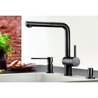 Дозатор для моющего средства Blanco Lato (черный матовый) - Превью изображения №5 — Интернет-магазин Time-Shop