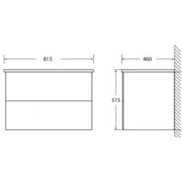  BelBagno Тумба под умывальник Etna-800-2C-SO-WO-P (rovere bianco) - Превью изображения №3 — Интернет-магазин Time-Shop