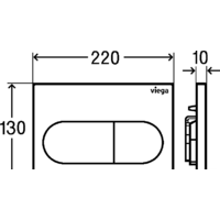 Панель смыва Viega Visign for Life 6 8602.1 (хром) 773 748 - Превью изображения №3 — Интернет-магазин Time-Shop