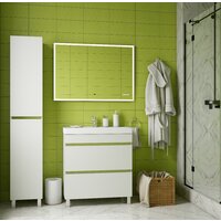  Briz Зеркало Элен классик 100*70 с подсветкой и часами - Превью изображения №3 — Интернет-магазин Time-Shop