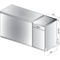 Отдельностоящая посудомоечная машина Indesit DSFO 3T224 C S - Превью изображения №2 — Интернет-магазин Time-Shop