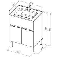  Aquanet Тумба под умывальник Алвита new 60 277547 - Превью изображения №10 — Интернет-магазин Time-Shop