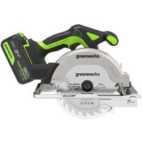 Дисковая (циркулярная) пила Greenworks GD24CS165 1501607CUG (с 1-им АКБ) - Превью изображения №3 — Интернет-магазин Time-Shop