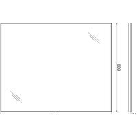  BelBagno Зеркало SPC-AL-1000-800 Nero - Превью изображения №4 — Интернет-магазин Time-Shop
