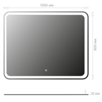  Onika Зеркало Магна 100 Led 210018 - Превью изображения №2 — Интернет-магазин Time-Shop