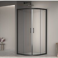 RGW PA-51B 02085188-14 80x80 (черный/прозрачное стекло)