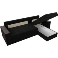 Угловой диван Лига диванов Дубай лайт правый 114170 (микровельвет черный) - Превью изображения №8 — Интернет-магазин Time-Shop