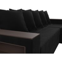 Угловой диван Лига диванов Дубай лайт правый 114170 (микровельвет черный) - Превью изображения №9 — Интернет-магазин Time-Shop