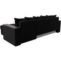 Угловой диван Лига диванов Дубай лайт правый 114170 (микровельвет черный) - Превью изображения №5 — Интернет-магазин Time-Shop