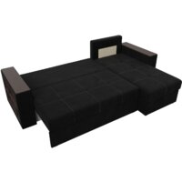 Угловой диван Лига диванов Дубай лайт правый 114170 (микровельвет черный) - Превью изображения №6 — Интернет-магазин Time-Shop