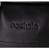 Мужская сумка Poshete 253-7090-43-BLK (черный) - Превью изображения №5 — Интернет-магазин Time-Shop
