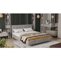 Кровать Трия Эмма Тип 1 140x200 (велюр Confetti Smoke) - Превью изображения №4 — Интернет-магазин Time-Shop