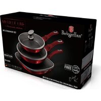 Набор сковород Berlinger Haus Burgundy Metallic Line BH-6189 - Превью изображения №4 — Интернет-магазин Time-Shop