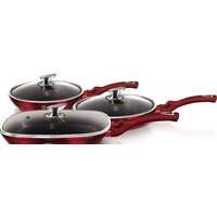 Набор сковород Berlinger Haus Burgundy Metallic Line BH-6189 - Превью изображения №3 — Интернет-магазин Time-Shop