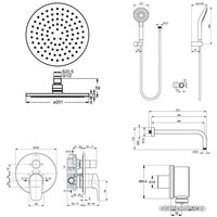Душевая система  Ideal Standard Ceraflex BC447AA - Превью изображения №5 — Интернет-магазин Time-Shop