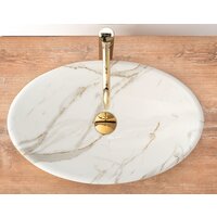 Умывальник Rea Pamela Shiny Aiax Marmur REA-U9685 (мрамор) - Превью изображения №4 — Интернет-магазин Time-Shop