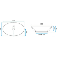 Умывальник Rea Pamela Shiny Aiax Marmur REA-U9685 (мрамор) - Превью изображения №6 — Интернет-магазин Time-Shop