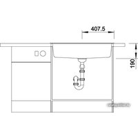 Кухонная мойка Blanco Dalago 8 (кофе) [516638] - Превью изображения №4 — Интернет-магазин Time-Shop