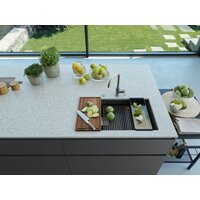 Кухонная мойка Franke Kanon KNG 160-46-21 125.0633.004 (матовый черный) - Превью изображения №3 — Интернет-магазин Time-Shop