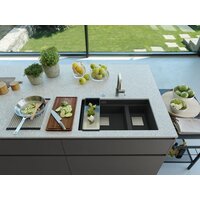 Кухонная мойка Franke Kanon KNG 160-46-21 125.0633.004 (матовый черный) - Превью изображения №4 — Интернет-магазин Time-Shop