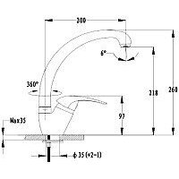 Смеситель GranFest 3323 (терракотовый) - Превью изображения №2 — Интернет-магазин Time-Shop