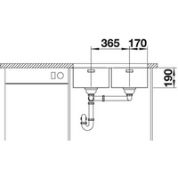 Кухонная мойка Blanco Andano 340/340-U (без клапана-автомата) - Превью изображения №2 — Интернет-магазин Time-Shop