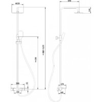 Душевая система  Abber Thermostat AF8516BL - Превью изображения №3 — Интернет-магазин Time-Shop