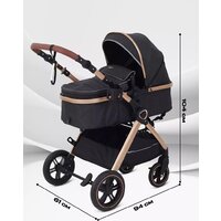 Универсальная коляска Rant Basic Roller Gold RA161 (2 в 1, black) - Превью изображения №3 — Интернет-магазин Time-Shop