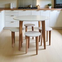 Обеденная группа Mio Tesoro Леванто (белый/дуб натуральный) - Превью изображения №4 — Интернет-магазин Time-Shop