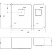 Кухонная мойка Oulin OL-0369L - Превью изображения №2 — Интернет-магазин Time-Shop