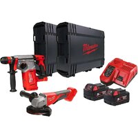 Milwaukee M18 BLPP2G-502X 4933498575 (перфоратор, болгарка, 2 АКБ, кейс)