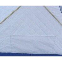 Палатка для зимней рыбалки Следопыт КУБ 3 Эконом (белый/синий) - Превью изображения №7 — Интернет-магазин Time-Shop