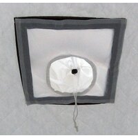 Палатка для зимней рыбалки Следопыт КУБ 3 Эконом (белый/синий) - Превью изображения №3 — Интернет-магазин Time-Shop