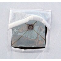 Палатка для зимней рыбалки Следопыт КУБ 3 Эконом (белый/синий) - Превью изображения №4 — Интернет-магазин Time-Shop