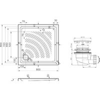 Душевой поддон Lavinia Boho Rock 3707380S 80х80 - Превью изображения №8 — Интернет-магазин Time-Shop