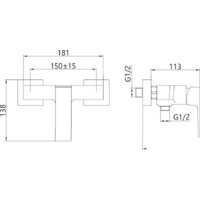 Смеситель Invena Paros BN-09-001 - Превью изображения №2 — Интернет-магазин Time-Shop