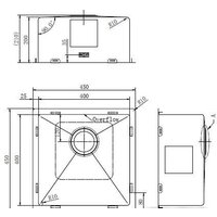 Кухонная мойка Aquasanita Dera DER 100 X-T (графит) - Превью изображения №3 — Интернет-магазин Time-Shop