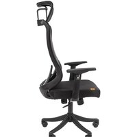 Офисное кресло CHAIRMAN CH563 (черный пластик/черный) - Превью изображения №3 — Интернет-магазин Time-Shop