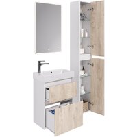  Dreja Шкаф-пенал Slim 30 99.0504 (белый глянцевый/дуб кантри) - Превью изображения №8 — Интернет-магазин Time-Shop