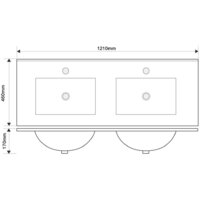  ЗОВ Тумба с умывальником Парма 120 P120LWP0MHMC1A-OL120 (белый/галифакс) - Превью изображения №4 — Интернет-магазин Time-Shop
