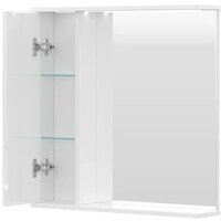  Volna Шкаф с зеркалом Joli 70 L (белый) - Превью изображения №2 — Интернет-магазин Time-Shop