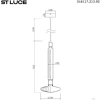 Подвесная люстра ST Luce SL6117.213.02 - Превью изображения №4 — Интернет-магазин Time-Shop