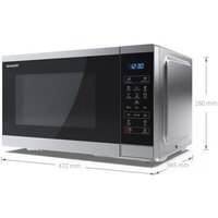 Микроволновая печь Sharp YC-MS252AE-S - Превью изображения №5 — Интернет-магазин Time-Shop