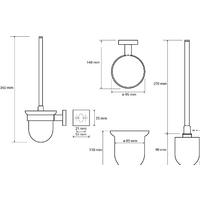 Ершик для унитаза Bemeta Beta 132113017 - Превью изображения №2 — Интернет-магазин Time-Shop
