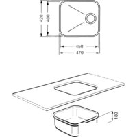 Кухонная мойка Smeg UM45 - Превью изображения №2 — Интернет-магазин Time-Shop